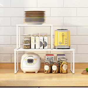 Étagère <span class=keywords><strong>de</strong></span> rangement en métal <span class=keywords><strong>pour</strong></span> table <span class=keywords><strong>de</strong></span> cuisine, cinq niveaux, support <span class=keywords><strong>pour</strong></span> casseroles et bols, séparateur, support <span class=keywords><strong>de</strong></span> service <span class=keywords><strong>pour</strong></span> cuisinière électrique - Product Image 1