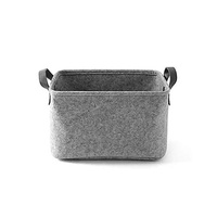 Panier de rangement rectangulaire pliable écologique avec poignées pour chambre, placard, fournitures pour animaux, jouets, organisation du linge, sac de 10-20L