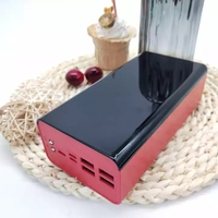 50000mAh draagbare powerbank met hoge capaciteit, Li-polymeer, LED-display, 4 USB-uitgangen, type-C-ingang voor buitenactiviteiten, kamperen, reizen en noodgevallen