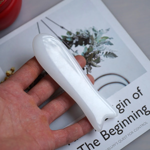 Bán buôn tự nhiên ngọc trắng đá gua SHA thiết lập cơ thể & massage mặt công cụ với con lăn Ngọc Bích - Product Image 6