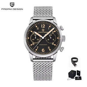 PAGANI DESIGN PD1708 Casual Fashion Men's Quartz Watches Stainless Steel Sapphire Glass Waterproof Wristwatch Watch for Men - Product Image 1