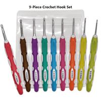 Kit de crochets ergonomiques à prise souple 2.0-6.0mm, Aiguilles à tricoter adaptées aux personnes atteintes d'arthrite pour débutants, artisanat de tissage manuel DIY