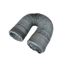 Tuyau d'air rétractable en PVC et aluminium de 6 mètres, flexible et composite, pour raccords de fumée et de ventilation