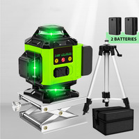 Top Kit de niveau Laser trépied en aluminium multifonctionnel vert à piles 4d 16 lignes
