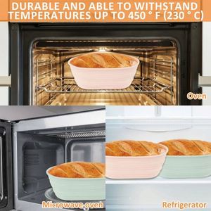 Cesta de tela para pan, modelo Lievito Madre, para cortar en rodajas, con espátula y raspador, para la fermentación <span class=keywords><strong>del</strong></span> pan europeo, con hierba <span class=keywords><strong>marina</strong></span>. - Product Image 3