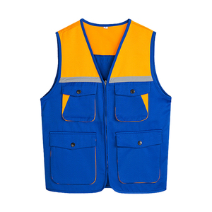 صدريّة سلامة عمل التصوير العاكسة الخارجية للرجال ، ملابس عمل متعددة الجيوب ، - Product Image 6