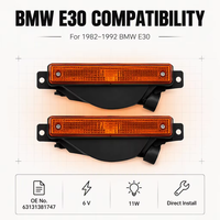 Feux de position avant pour pare-chocs avant BMW E30, clignotants avant E30, gauche + droite