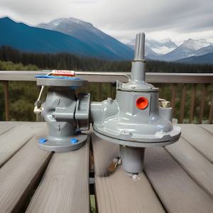 China Combustible Skid Montado Personalizado OEM Fisher 299H Reguladores reductores de presión Regulador de <span class=keywords><strong>gas</strong></span> de alta presión operado por piloto Precio - Product Image 3