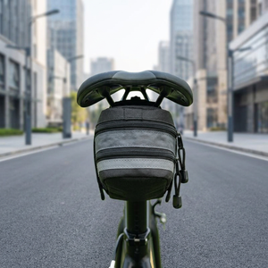 Excellente offre pour sac de selle de vélo matériau EVA tissu en Nylon sangle réglable ajustement universel Logo personnalisé vélo Portable - Product Image 1