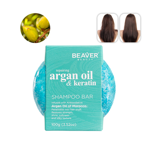 Shampooing <span class=keywords><strong>solide</strong></span> à l'huile d'arbre à thé biologique pour le cuir chevelu, savon en barre d'huile d'argan réparateur et rafraîchissant Vente en gros - Product Image 1
