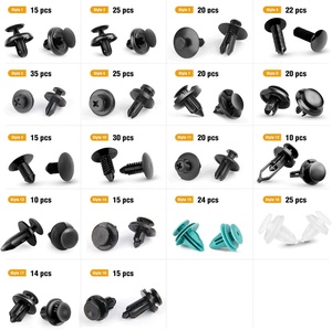 364 件塑料推式铆钉夹套装，带盒，用于汽车车身装饰 - Product Image 3