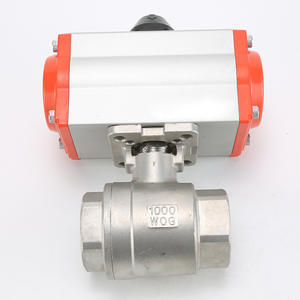 วาล์วบอลสแตนเลสแบบสองชิ้น รุ่น Q611F-16P วาล์วบัตเตอร์ฟลายแบบใช้ลมควบคุมด้วยมือ เกลียวใน สำหรับน้ำเต็ม - Product Image 4