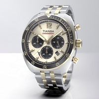 Haute qualité personnalisé faible quantité minimale de commande 316l en acier inoxydable dôme saphir plongeur plongée solaire L'océan Maître montre Chronographe sport à vendre