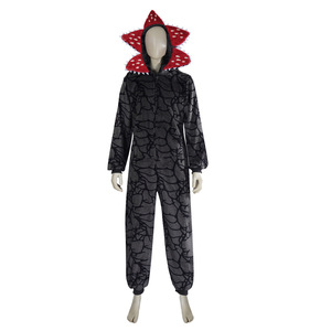 Pijamas Navideños con Diseño de Planta <span class=keywords><strong>Demogorgon</strong></span> - Mono para Adultos con Tela de Franela Acogedora, Mono Afelpado para Fiestas Navideñas - Product Image 1