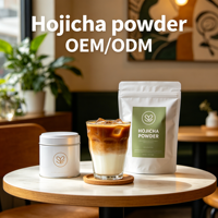 Thé Hojicha en gros sous marque privée – Vente chaude de poudre de Hojicha biologique pure et naturelle instantanée torréfiée en vrac