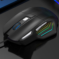 Mouse Gaming X7 Kabel Berkualitas Pabrik, Lampu Pelangi Backlit, 7 Tombol Programmable, Sensor Optik High-DPI, Ergonomis