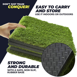 <span class=keywords><strong>Tapis</strong></span> d'entraînement de golf 3 zones (fairway, rough, fringe) 39x17 pouces, surface extra large, 50 tees, pour entraînement intérieur et extérieur - Product Image 3