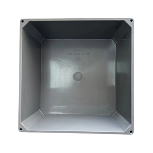 8 "x 8" x 4 "màu xám <span class=keywords><strong>PVC</strong></span> hộp nối với vít Bìa NEMA 4/4X/6P vuông không thấm nước điện hộp ETL được liệt kê - Product Image 3
