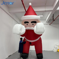 Père Noël gonflable grimpeur pour la fête de Noël, idéal pour la décoration de jardin, de cour, de scène ou comme publicité pour les célébrations du Nouvel An