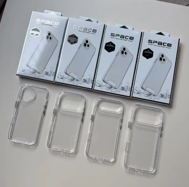 GSCASE Luxury Space Clear Case Anti Yellow Crystal Soft Transparent Phone Cover for Iphone 17 Pro Max