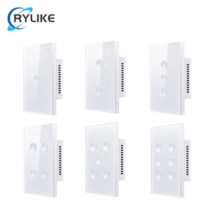 Rylike tuya wifi thông minh chuyển đổi cảm ứng Glass Bảng điều chỉnh lõm nút thiết kế Úc tiêu chuẩn SAA phê duyệt 6 gang chuyển đổi ánh sáng - Product Image 2
