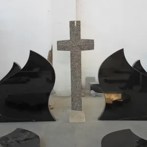 Tinh chỉnh Đá Cung cấp cao đánh bóng Trung Quốc Đen Granite hồi giáo gravestones