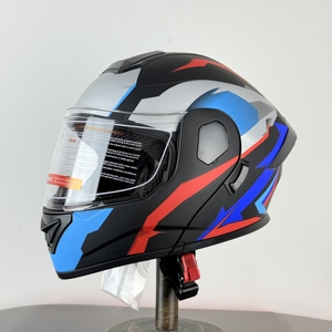 Nouveau casque de moto ouvert homologué DOT en ABS, double visière, déverrouillage rapide, toutes saisons, garantie 1 an, prix de gros - Product Image 2