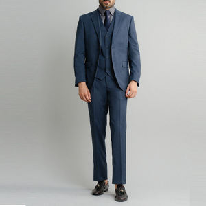 Ensemble de costume pour homme respirant 100 % coton, blazer formel d'affaires avec pantalon assorti pour les commandes en gros et en vrac - Product Image 1