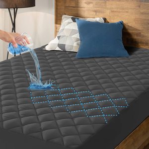 Drap-housse <span class=keywords><strong>imperméable</strong></span> silencieux populaire matelas matelassé housse de matelas jusqu'à 21 "poche profonde - Product Image 5