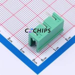MX2EDGR-7.62-03P-GN01-Cu-A Plug-in Terminal Block Bent Lead Through Hole,P=7.62mm Board-to-Board / Socket Open 1x3P 7.62mm Green - Product Image 2