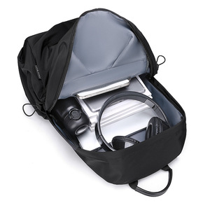 Clevn Kare Laptop <b>Backpack</b> 15 Inches <b>Waterproof</b> Men's Travel Study <b>Backpack</b> Solid Color Lightweight <b>Backpack</b> - Product Image 3
