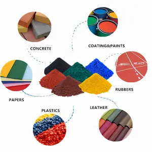 Good Quality Inorganic Pigment Iron Oxide Red/Black/Yellow/Blue/Green/Brown Powder for Concrete