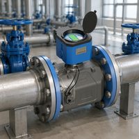 Medidor de Flujo de Agua Ultrasónico Inalámbrico Yheng de 50 mm, Módulo de Sensor de Acero Inoxidable DN25, Protección IP68 OEM