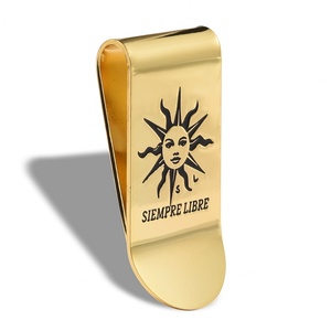 High Quality Golden Metal Wallet Stainless Steel <b>Creative</b> Customized Metal Clip - Product Image 6