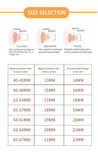 Accesorios para Extractores de Leche Materna, Inserto de Brida Corta de 14/16/18/20/22 mm para Extractores de Leche <span class=keywords><strong>Medela</strong></span>, Spectra y Cimirle - Product Image 5
