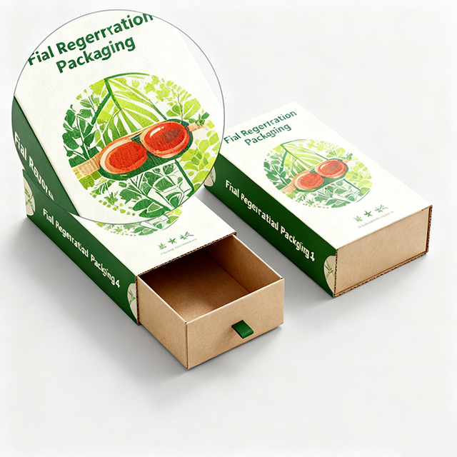 Premium Custom Drawer Box for Organic Food Packaging Recyclable Paper Box Design Luxury Sliding Box for Brand Retail Market Case
