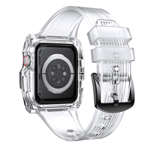 <span class=keywords><strong>Bracelet</strong></span> <span class=keywords><strong>Transparent</strong></span> avec boîtier pare-chocs souple antichoc TPU <span class=keywords><strong>Transparent</strong></span> pour <span class=keywords><strong>Apple</strong></span> <span class=keywords><strong>Watch</strong></span> 40mm 42mm 44mm Blet - Product Image 2