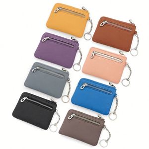 PU Leather Litchi Grain Zipper <b>Card</b> Holder Wallet with Coin Pocket and Hidden Slot <b>for</b> Promotional Gifts - Product Image 2