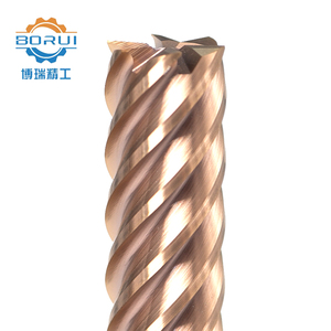 Fresa de aleación dura serie H de 6 flautas de alta velocidad, soporte personalizado, accesorios de herramientas de máquina de alta dureza de extremo plano recto - Product Image 4