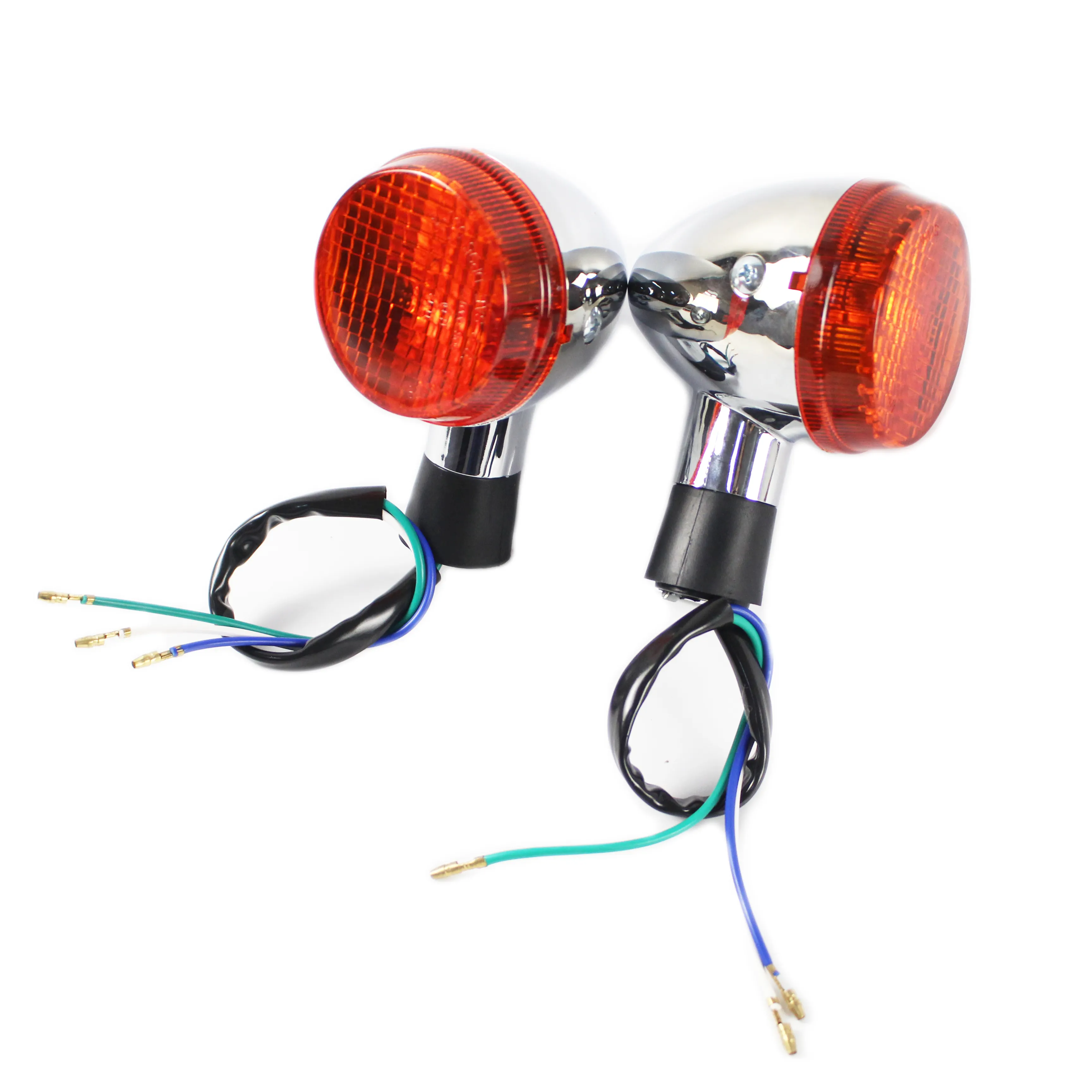 Хромированный передний указатель поворота мотоцикла, световой индикатор для HONDA Shasow 400 750 VT750 2004-2007, запасные части для мотоцикла