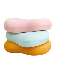 Oreiller pour chat Simons de haute qualité, en mousse à mémoire de forme, doux et confortable, couleur unie, pour le cou