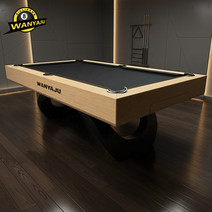 <span class=keywords><strong>Table</strong></span> de billard Wanyaju, nouveau design, best-seller, avec pieds en bois, plateau en ardoise noire, 9 pieds, et <span class=keywords><strong>table</strong></span> de ping-pong multifonction 4-en-1, 8 pieds - Product Image 1