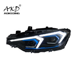 AKD modèle de voiture pour <span class=keywords><strong>BMW</strong></span> F30 F35 2013-2019 série 3 LED assemblage de phares Auto mise à niveau <span class=keywords><strong>2022</strong></span> nouveau Design accessoires de lentilles Bicofal - Product Image 1