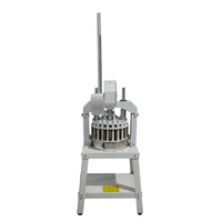 VNTKITCHEN Diviseur de Pâte Vertical Manuel pour Boulangerie, 30 Pièces/Minute, Plage de Poids 30-200g, Lames en Fonte, Coupe 1