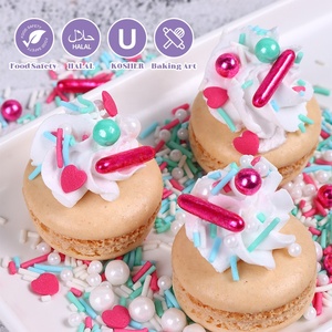 Hot Pink Metallic Super Shining Sugar Rods Solid Love Confeti Ingrediente para hornear Cake Sprinkles Decoraciones para botella de pastelería - Product Image 4