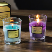 Bougies parfumées de pilier de cire de soja coloré mignon de Style Simple classique pour la décoration de la maison et l'utilisation de vacances pour la Saint-Valentin