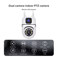 Kamera Keamanan Wi-Fi V380 Pro 2MP Lensa Ganda dengan Deteksi Manusia, PTZ, Penyimpanan Cloud, dan Penglihatan Malam