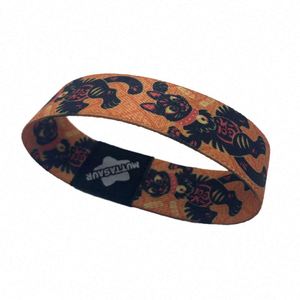 Bracelet de sport personnalisé en polyester avec anneau de maintien rétractable, logo pour entrée d'événement, sangle élastique pour poignet - Product Image 5