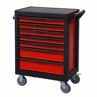 Armoire à outils HONGFEI à 7 tiroirs, robuste, en acier, sur roulettes, service OEM ODM pour atelier de mécanique, armoire de rangement, directement de l'usine