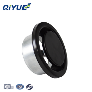 Round Metal <strong>Vent</strong> for Central HVAC Ventilation Systems Fittings Supply Air Diffuser Fresh Air Systems <strong>Black</strong> Round Air <strong>Vent</strong> Cover - Product Image 2